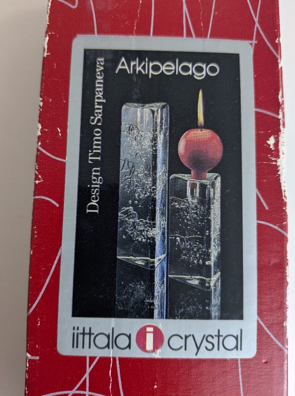 Timo Sarpaneva Iittala Set of 3 Arkipelago Glass Candlesticks Finland Triangle - Picture 12 of 14